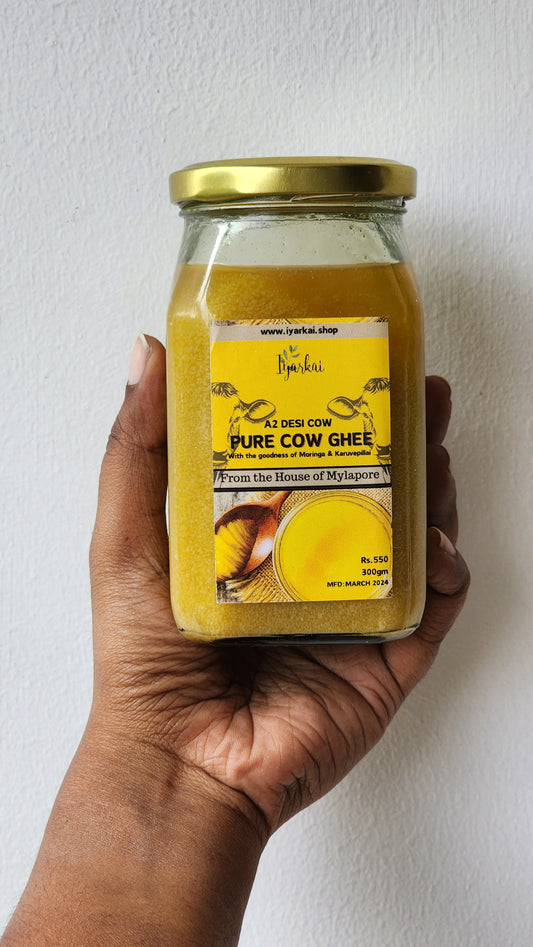 A2 PURE COW GHEE with the goodness of Moringa & Karuvepillai(300gm)